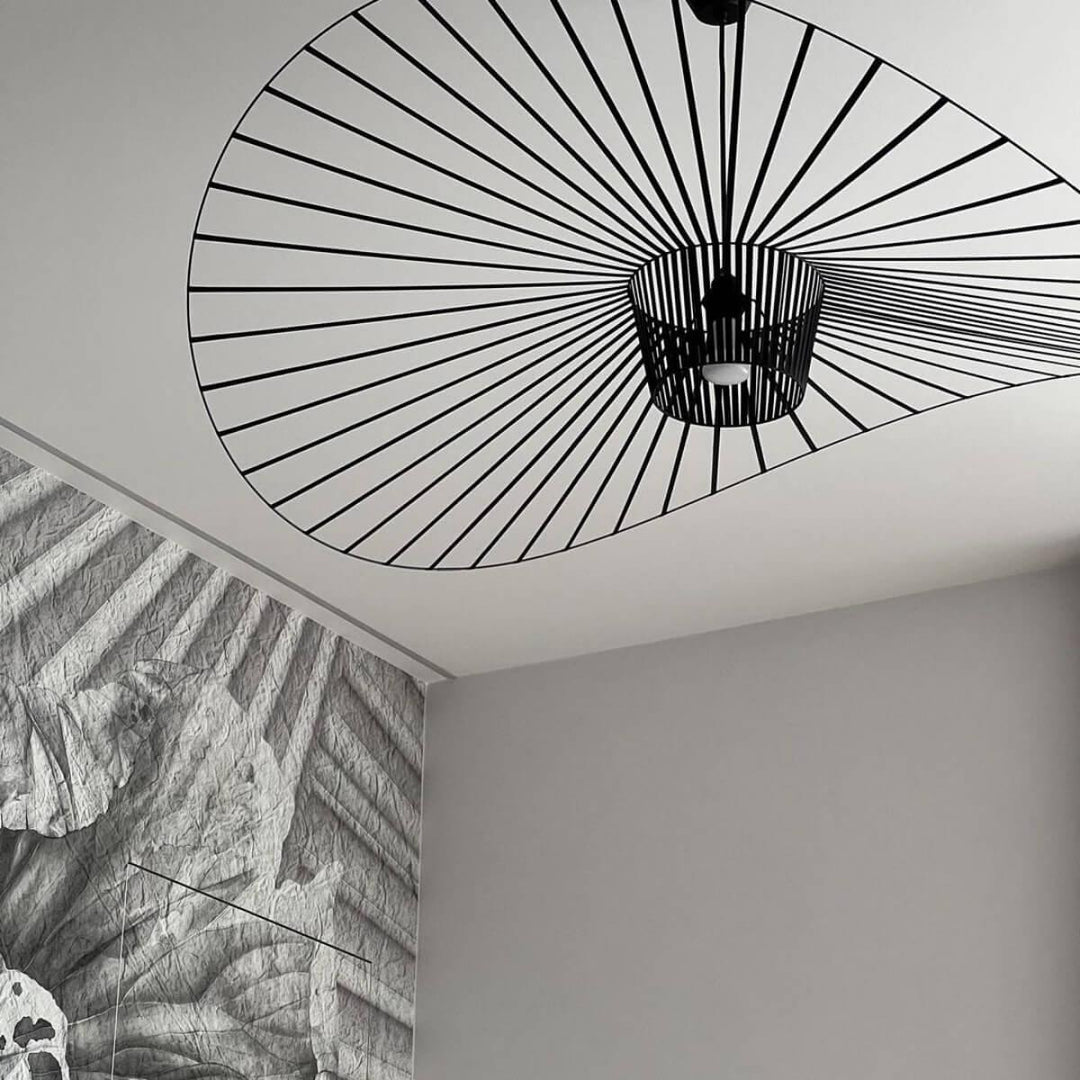 French Vertigo Fiberglass Chandelier - Modern Art Deco Vintage Light | Vinlighting | Vinlighting