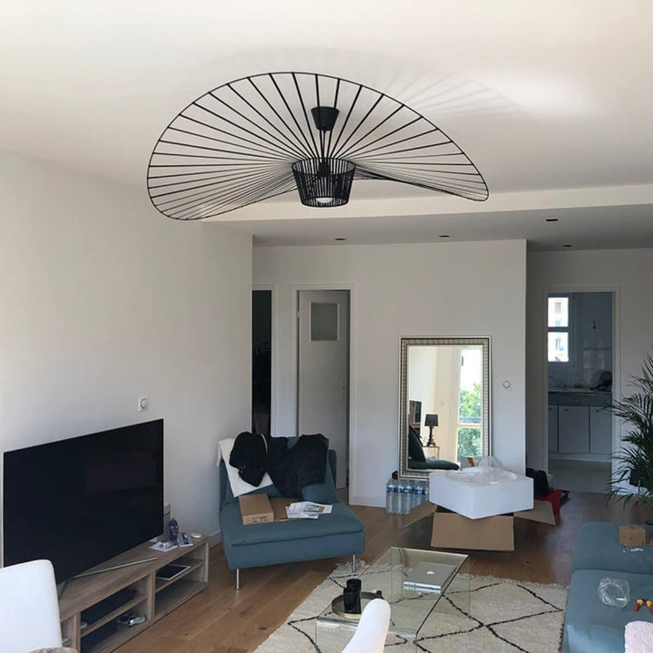 French Vertigo Fiberglass Chandelier - Modern Art Deco Vintage Light | Vinlighting | Vinlighting