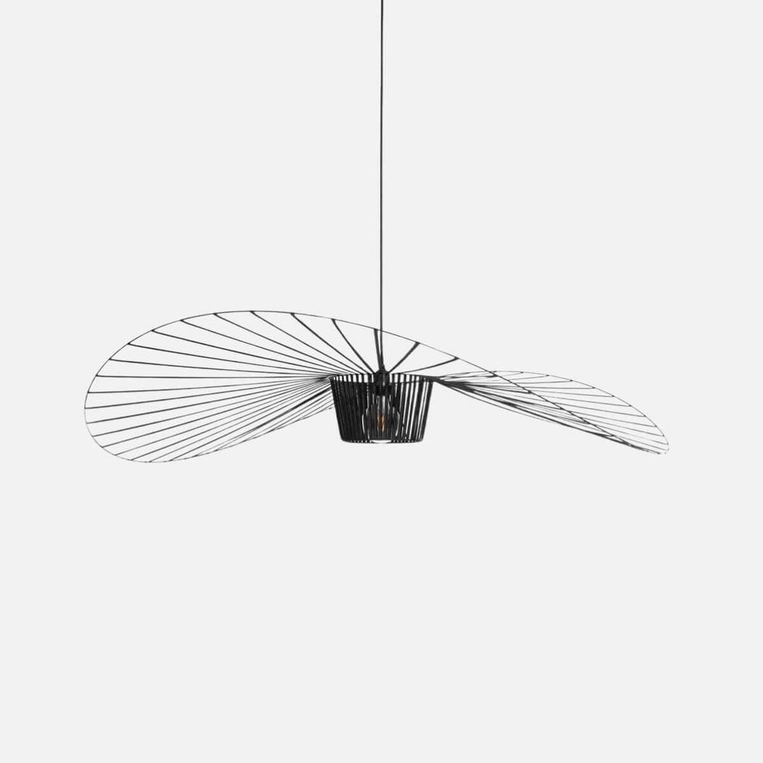 French Vertigo Fiberglass Chandelier - Modern Art Deco Vintage Light