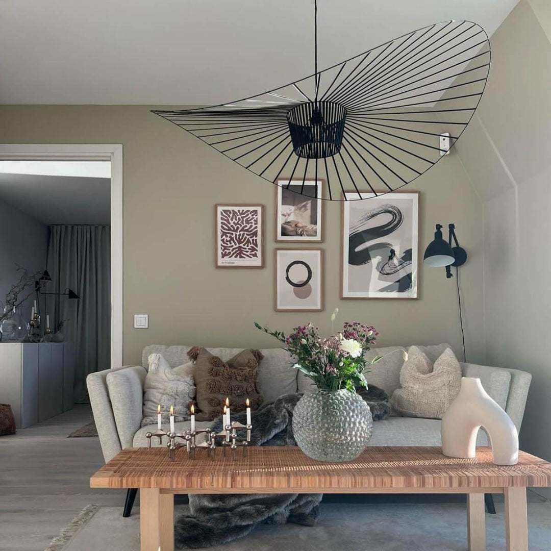 French Vertigo Fiberglass Chandelier Modern Vintage Light | Vinlighting | Vinlighting