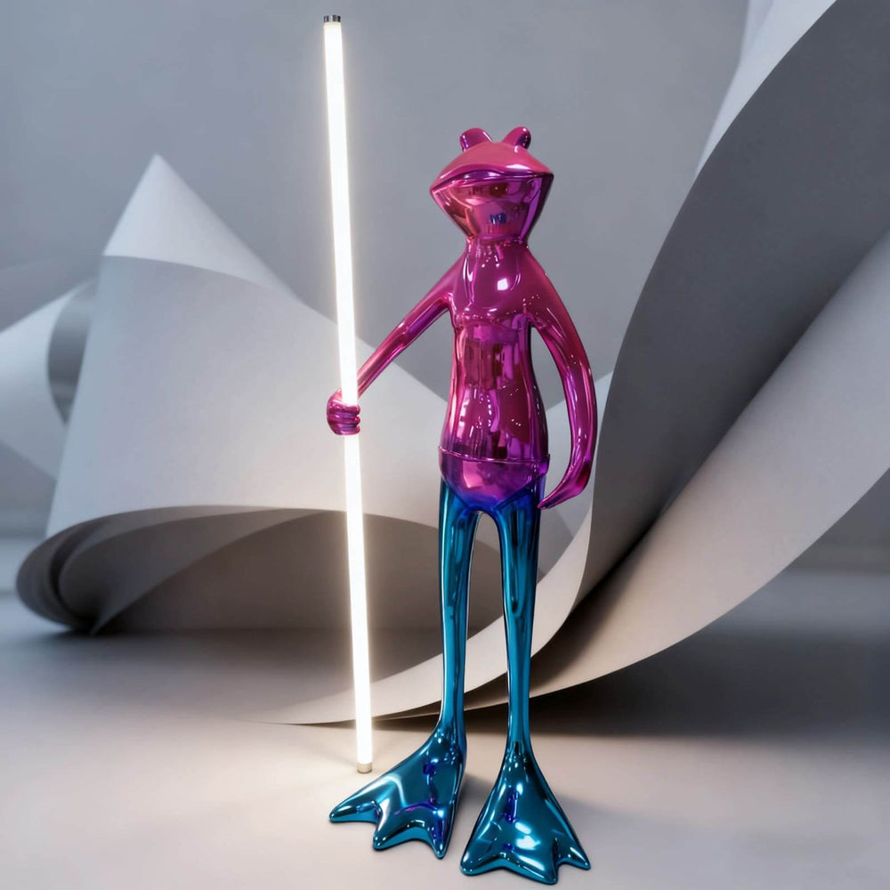 Frogman Art Deco Floor Lamp – Sculptural Decorative Light