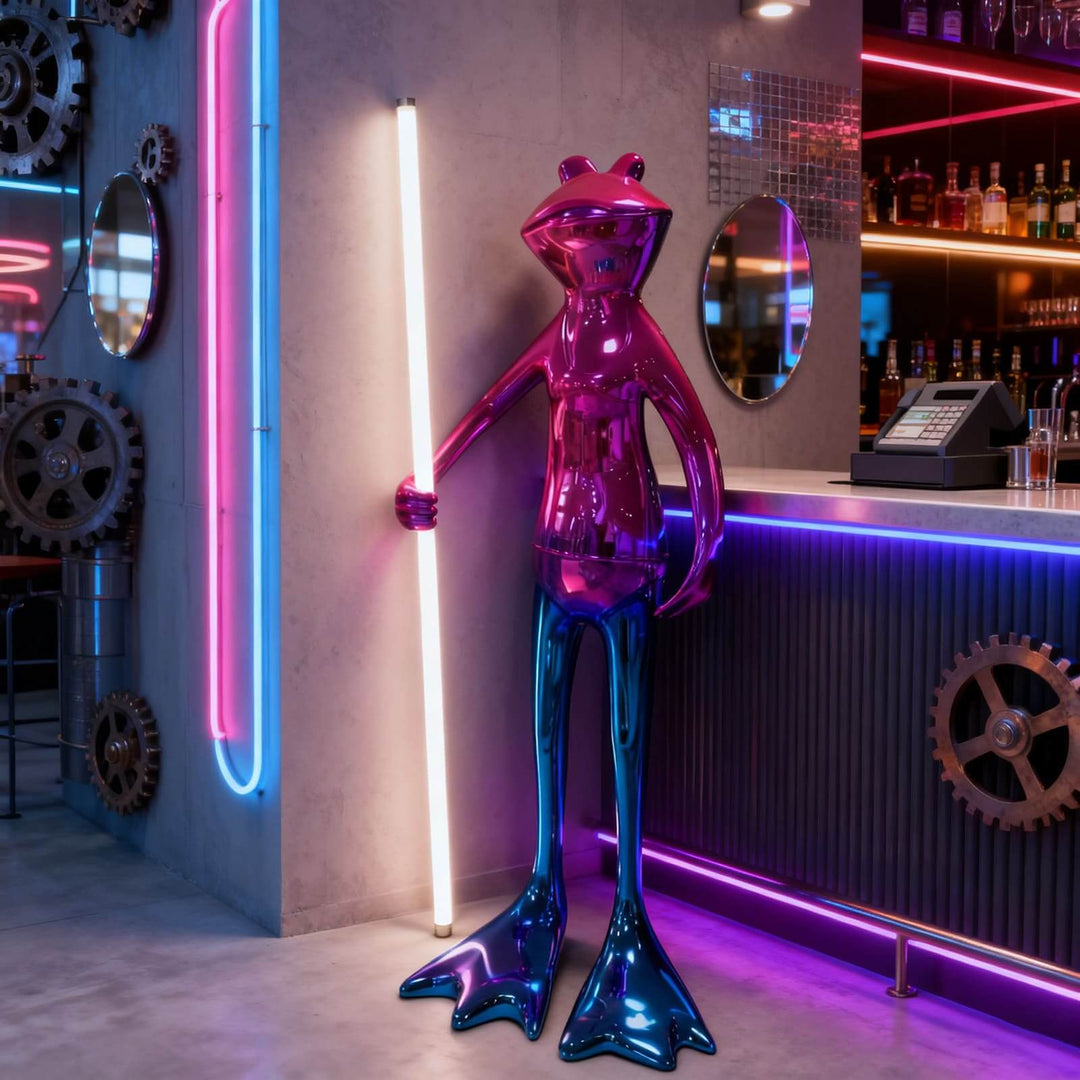 Frogman Art Deco Floor Lamp – Sculptural Decorative Light