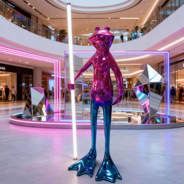 Frogman Art Deco Floor Lamp – Sculptural Decorative Light