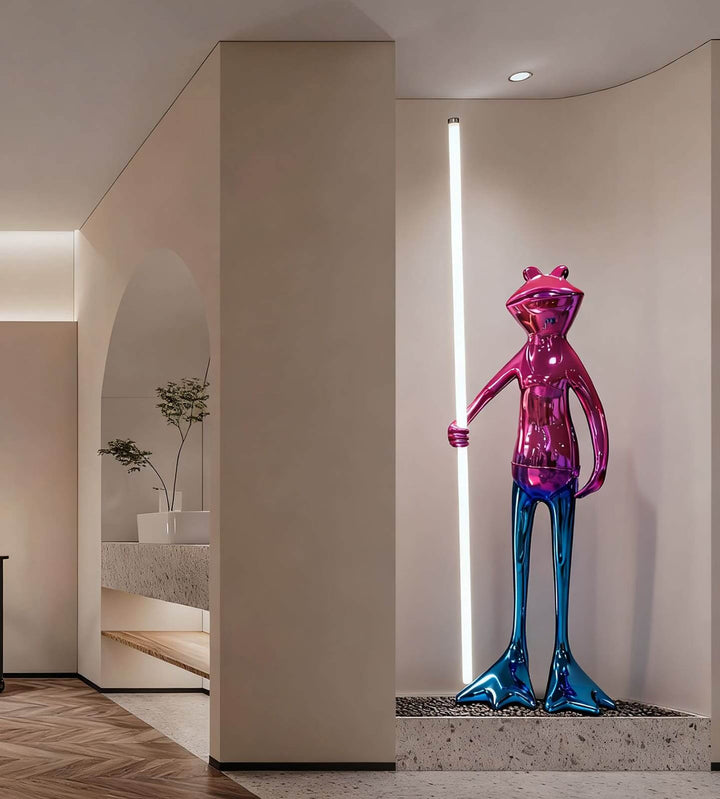 Frogman Art Deco Floor Lamp – Sculptural Decorative Light