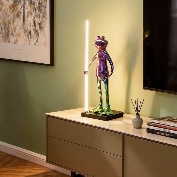 Frogman Table Lamp – Art Deco Interesting Sculptural Light