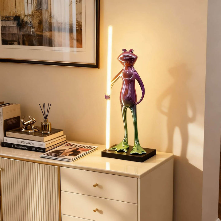 Frogman Table Lamp – Art Deco Interesting Sculptural Light