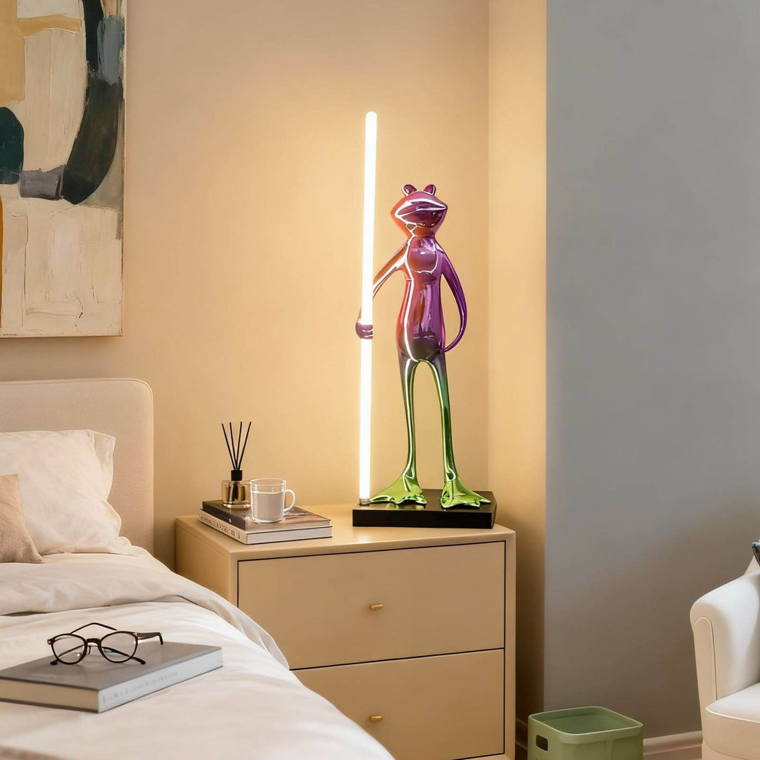 Frogman Table Lamp – Art Deco Interesting Sculptural Light