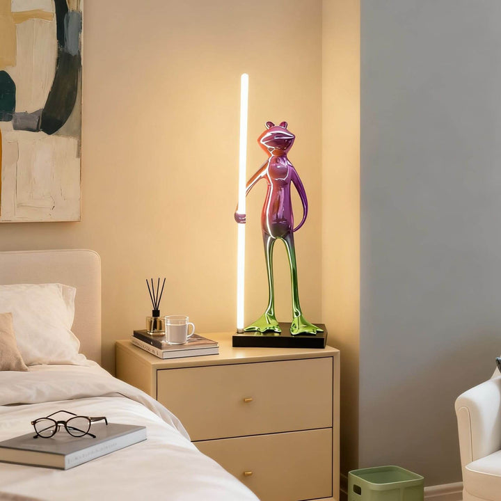 Frogman Table Lamp – Art Deco Interesting Sculptural Light