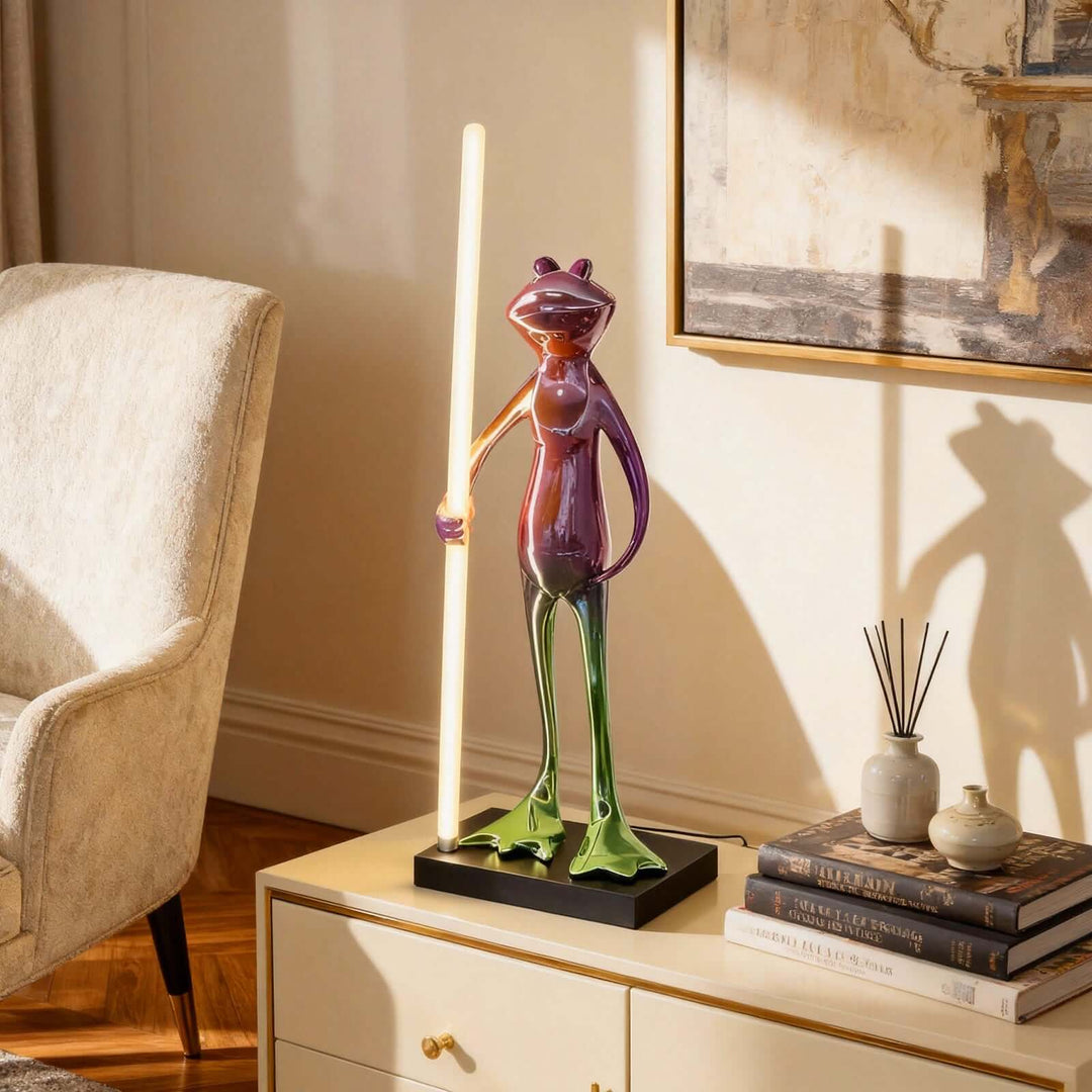Frogman Table Lamp – Art Deco Interesting Sculptural Light