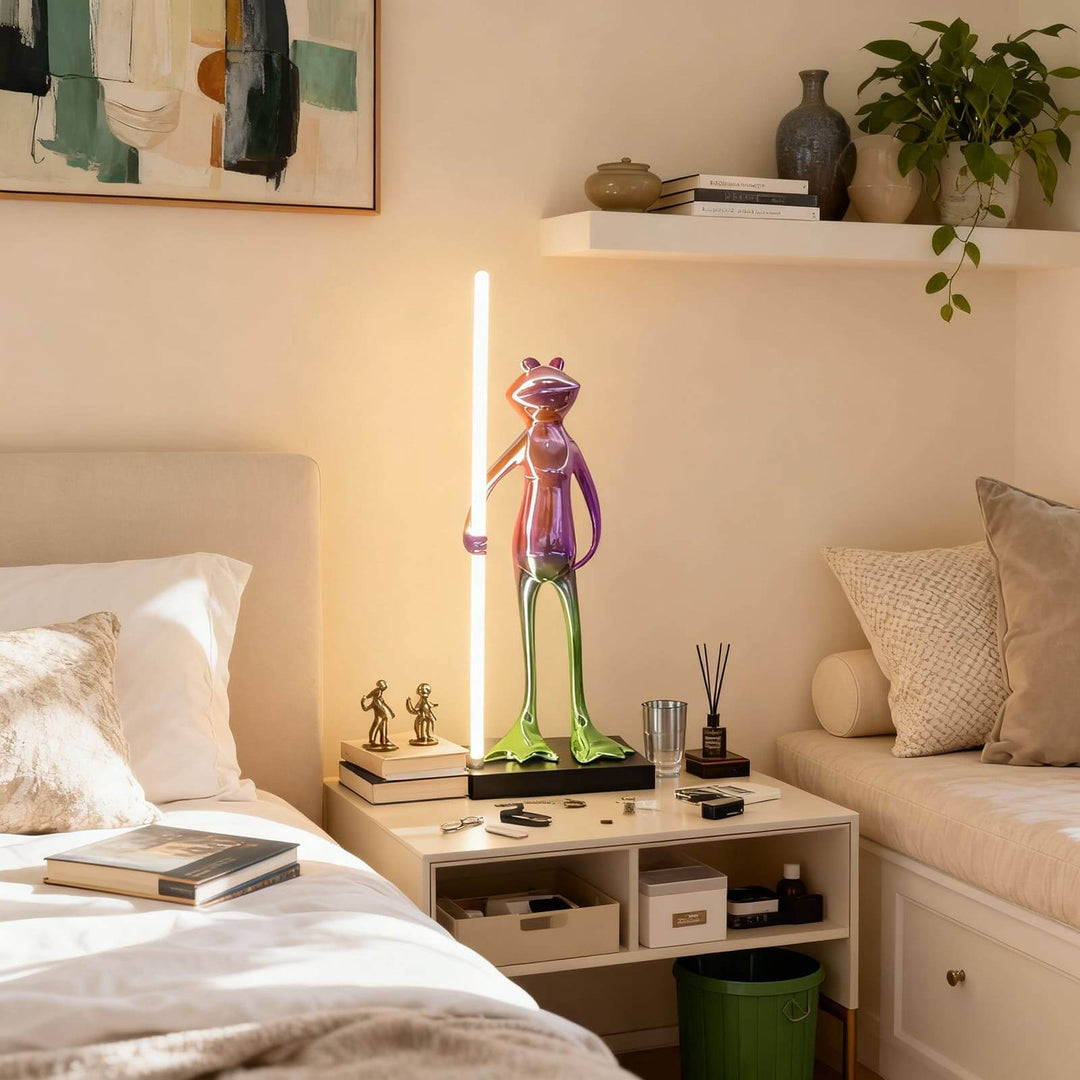 Frogman Table Lamp – Art Deco Interesting Sculptural Light