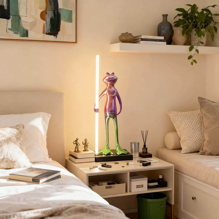 Frogman Table Lamp – Art Deco Interesting Sculptural Light