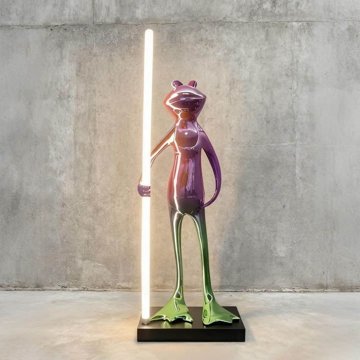 Frogman Table Lamp – Art Deco Interesting Sculptural Light