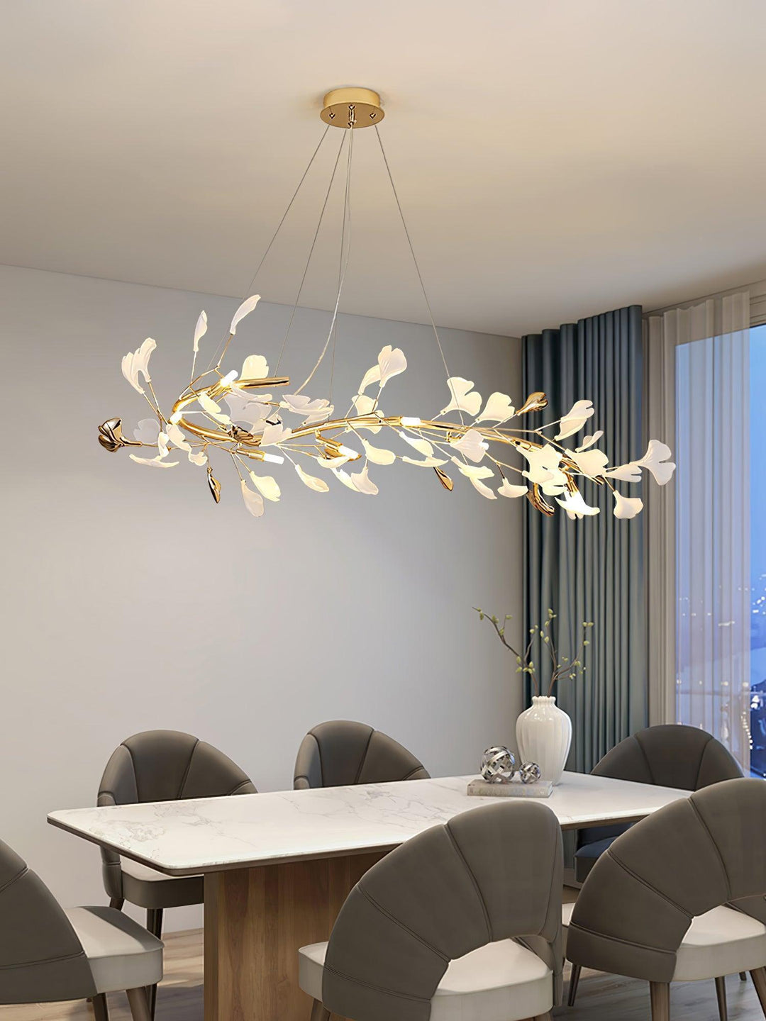 Gingko Chandelier Style E - Modern French Country Lighting | Vinlighting | Vinlighting