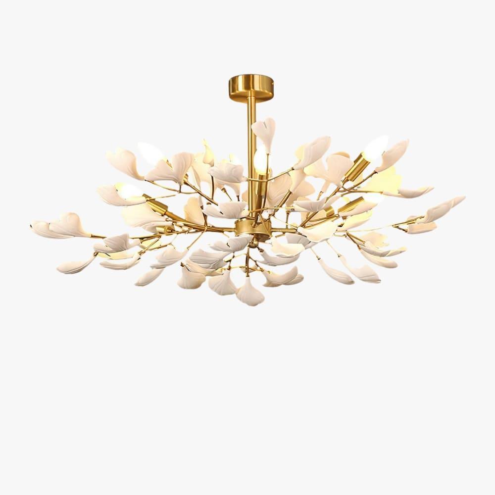 Gingko Series Chandelier – Handcrafted Porcelain Light Sculpture | Vinlighting | Vinlighting