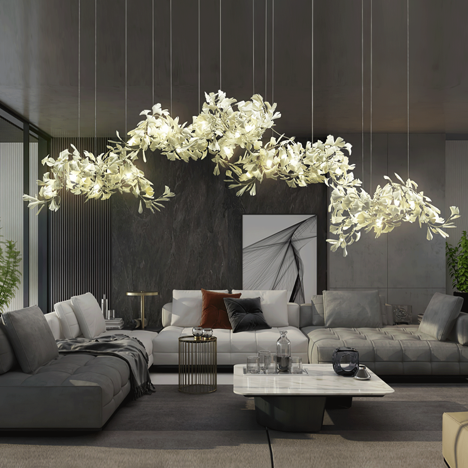 Gingko Chandelier Style I - Vinlighting