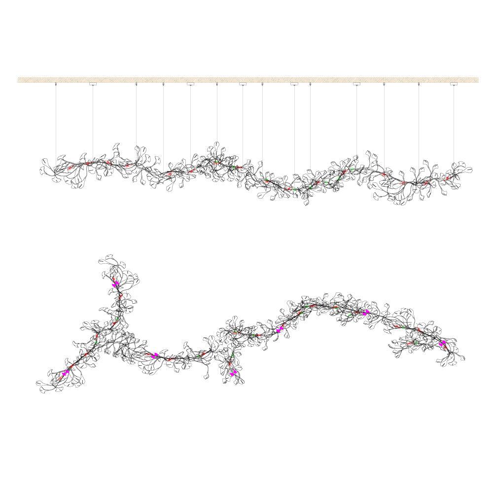 Gingko Chandelier Style J - Vinlighting