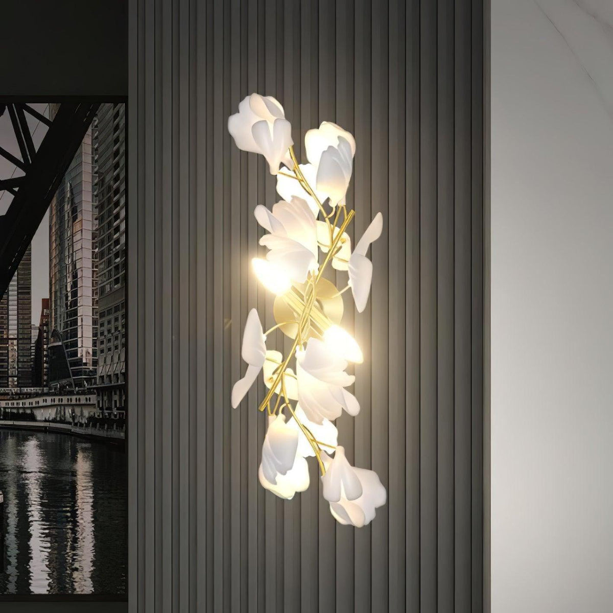 Gingko Flowers Sconce