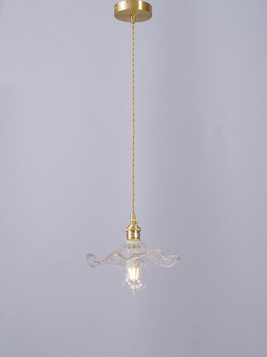 Glass Hibiscus Flower Pendant Light | Mid Century Hanging Lamp | Vinlighting | Vinlighting