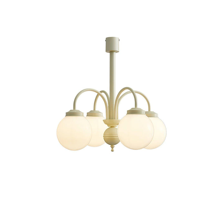 Glass Sphere Cream Chandelier – Modern Spherical Lighting Fixture | Vinlighting | Vinlighting