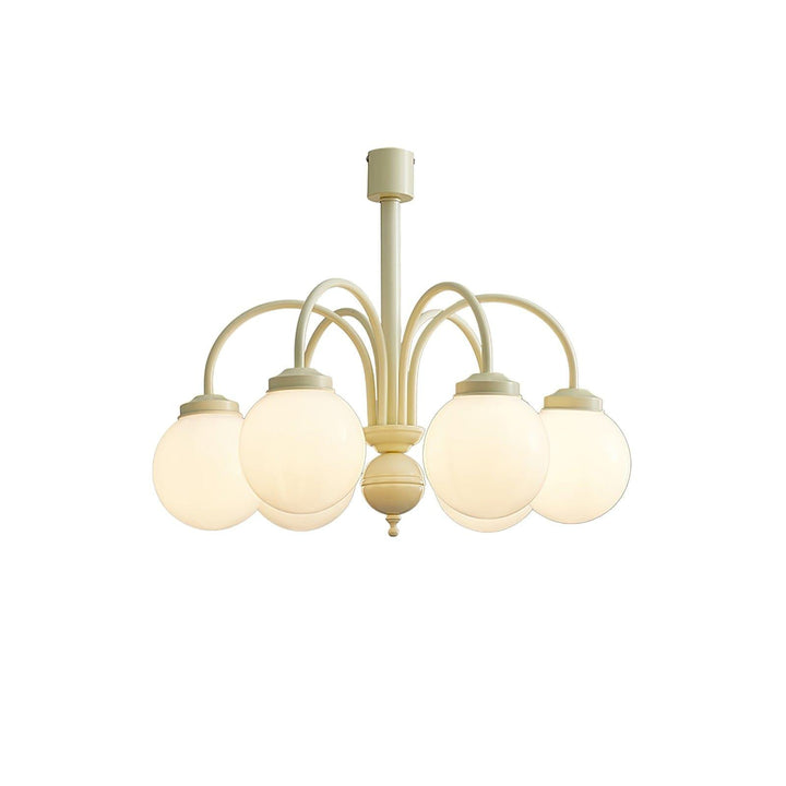 Glass Sphere Cream Chandelier – Modern Spherical Lighting Fixture | Vinlighting | Vinlighting
