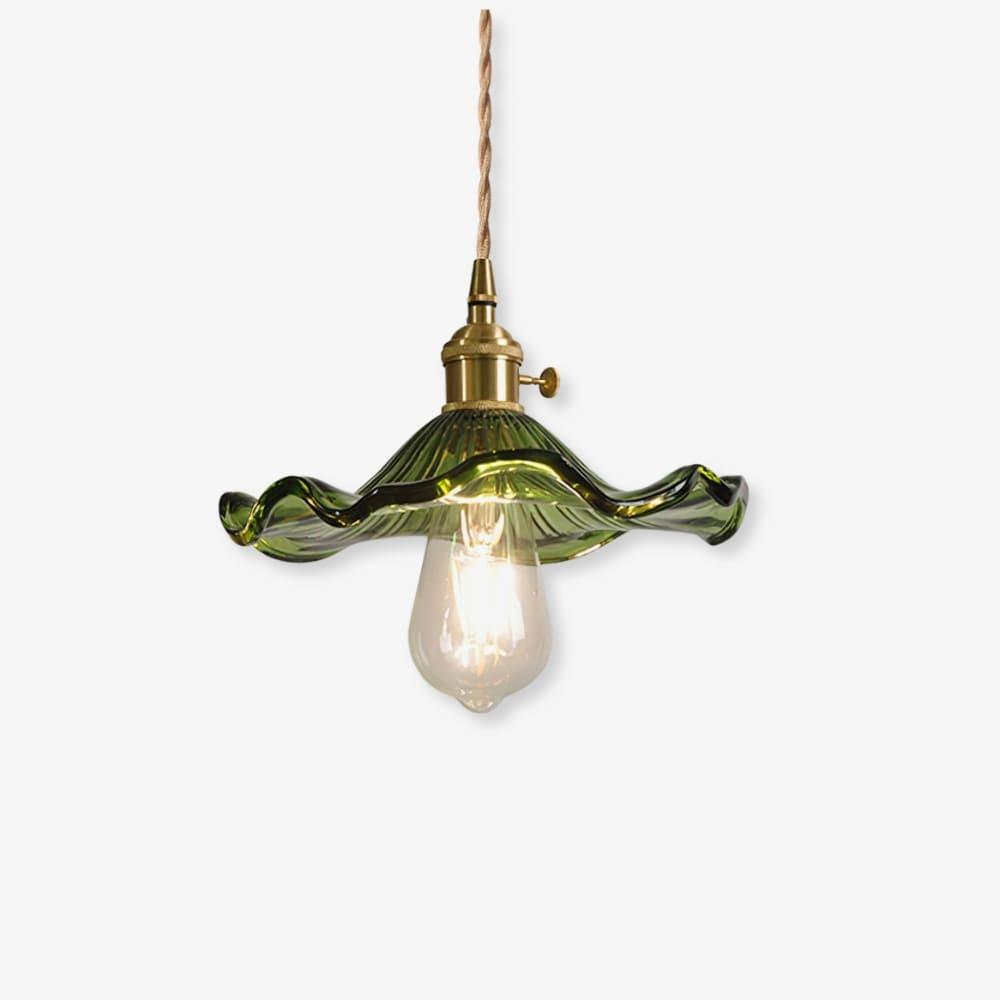 Glass Hibiscus Flower Pendant Light - Vinlighting