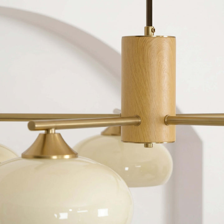 Glass Persimmon Chandelier