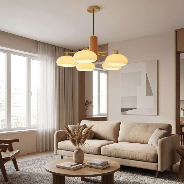 Glass Persimmon Chandelier