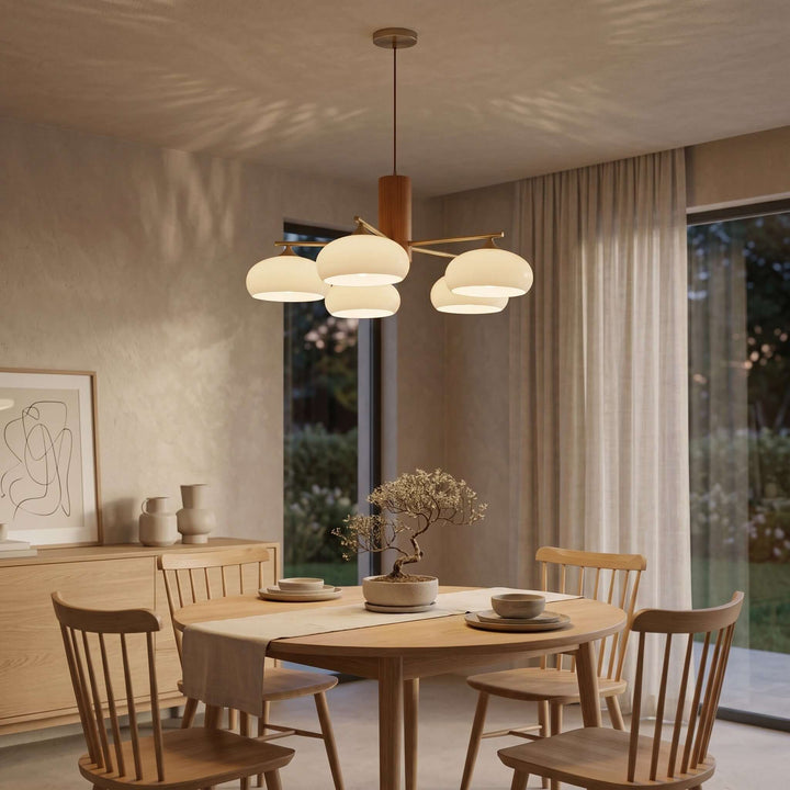 Glass Persimmon Chandelier
