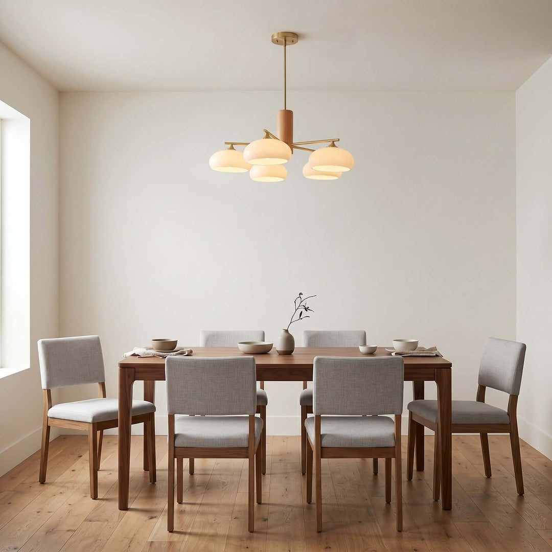 Glass Persimmon Chandelier