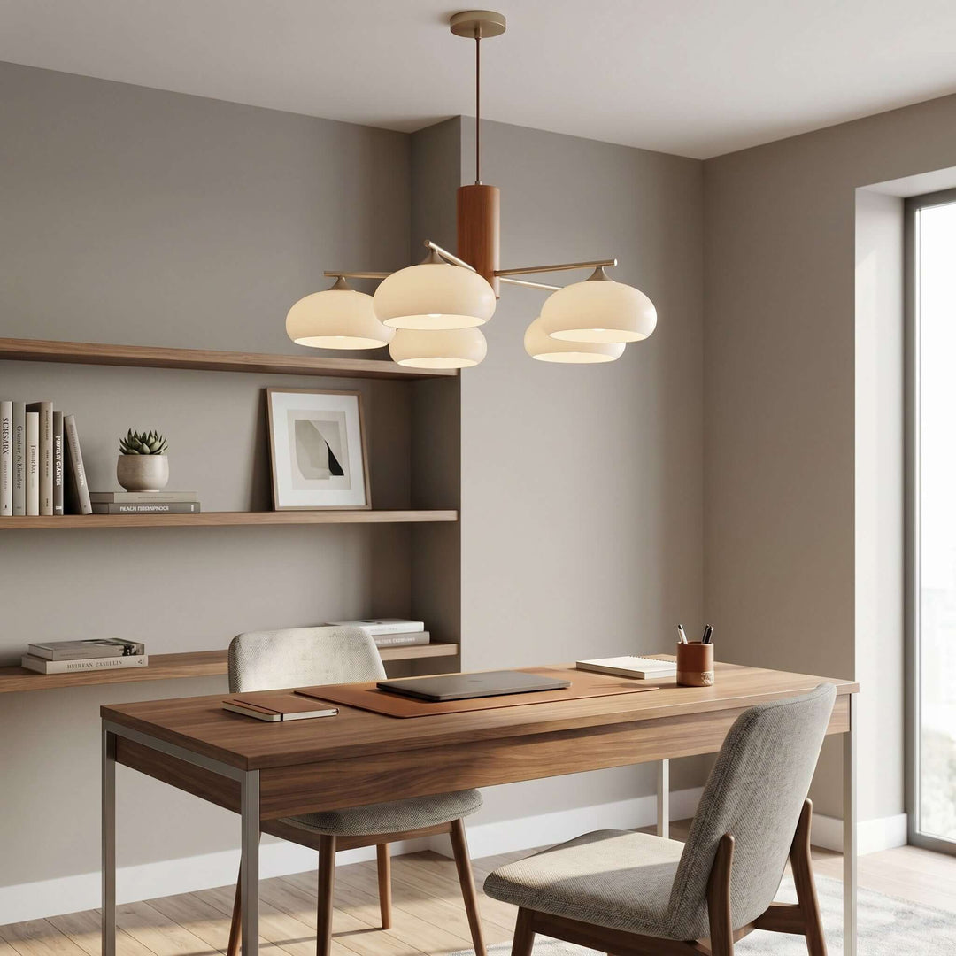 Glass Persimmon Chandelier