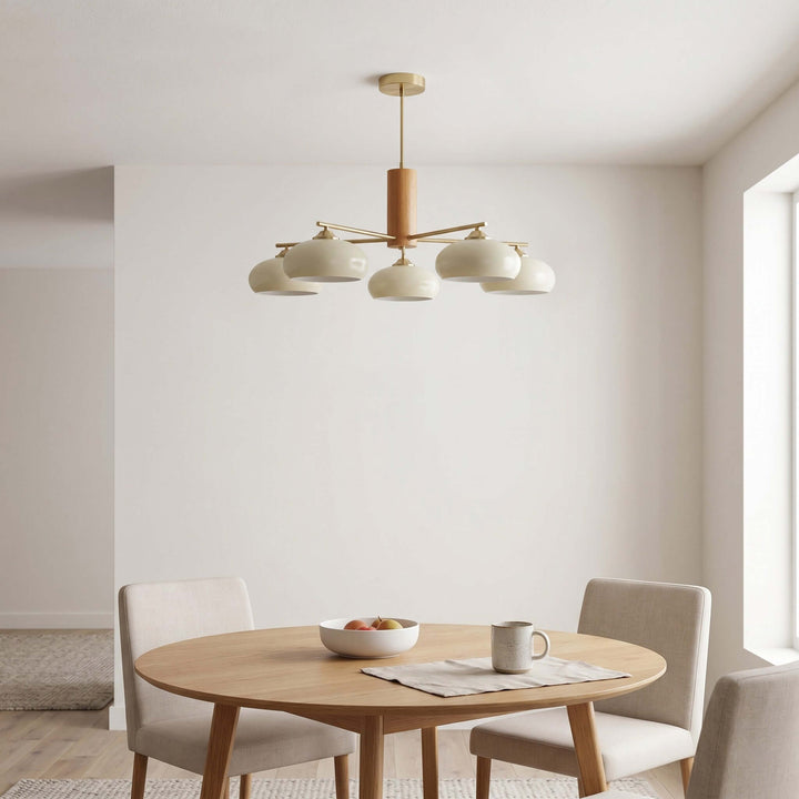 Glass Persimmon Chandelier