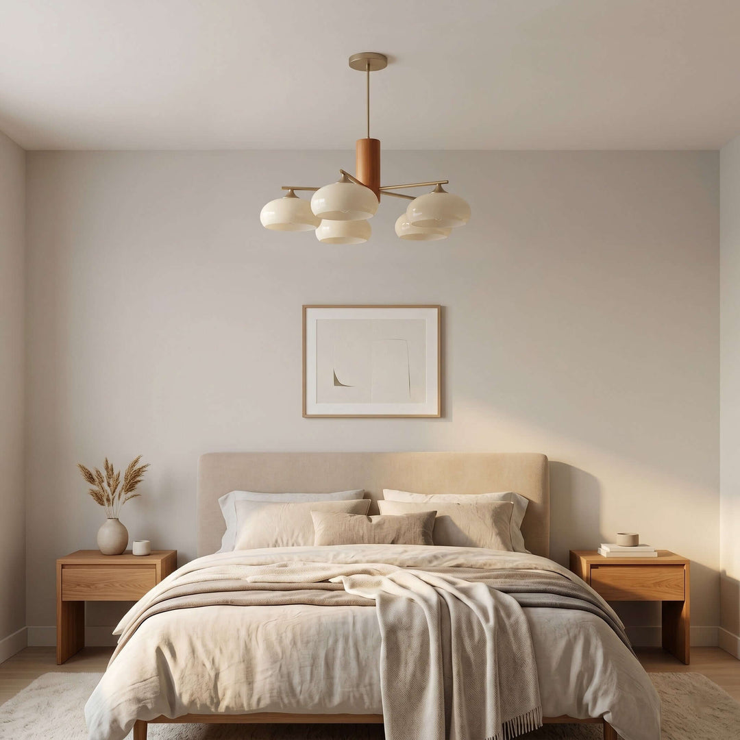 Glass Persimmon Chandelier