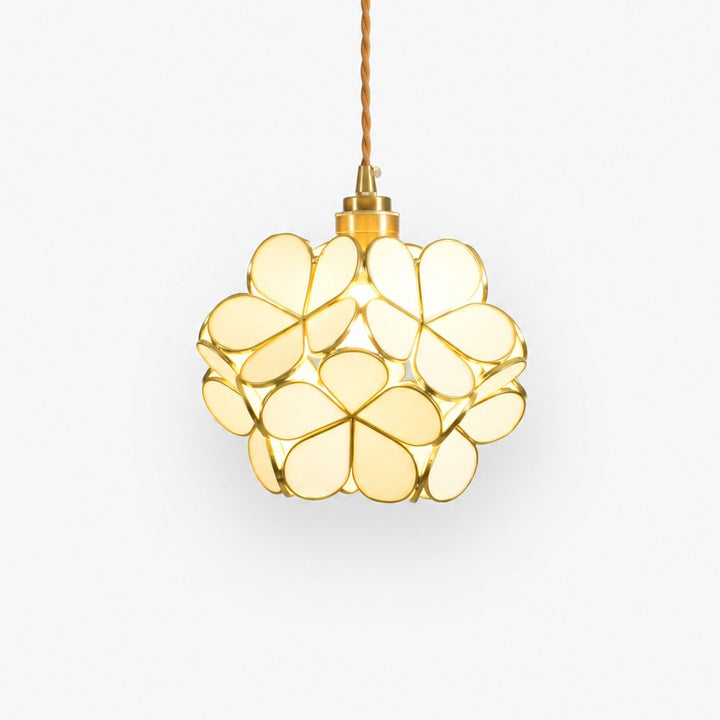 Glass Petal Pendant Light