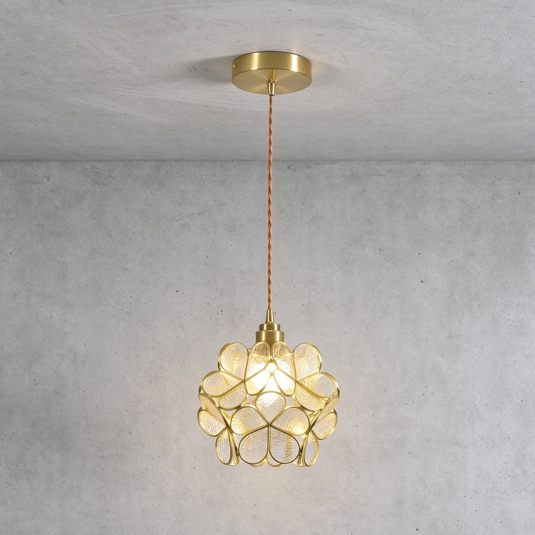 Glass Petal Pendant Light