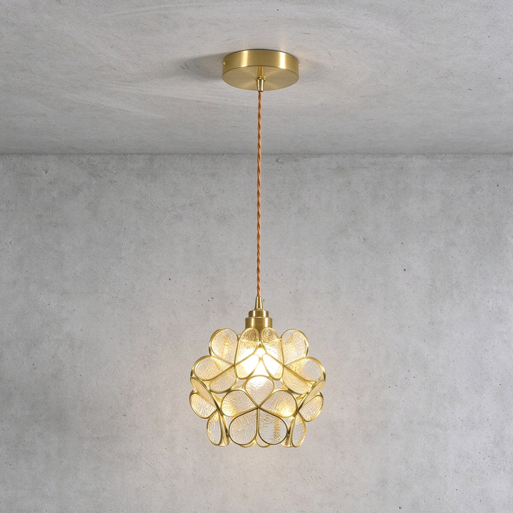 Glass Petal Pendant Light