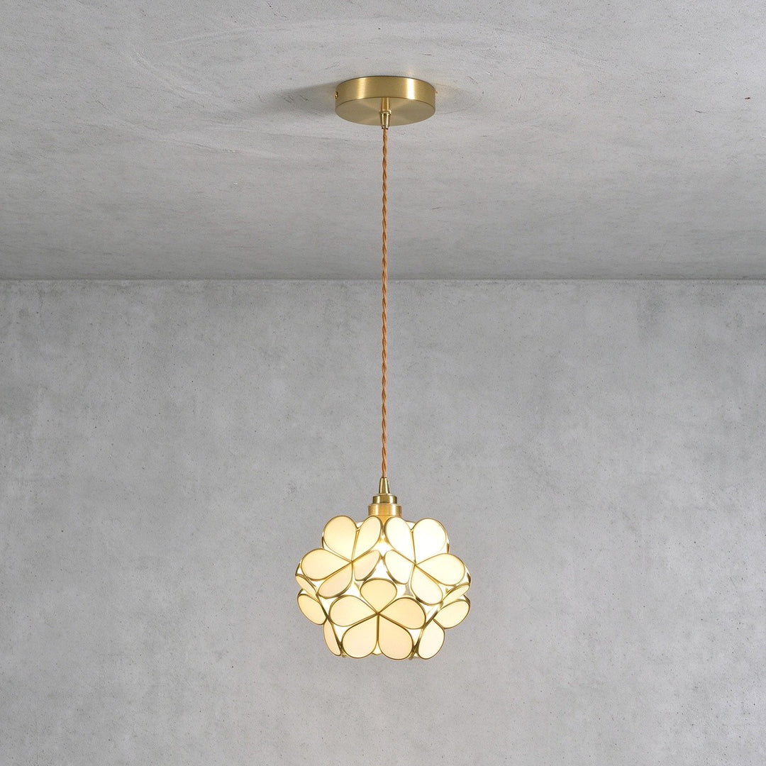 Glass Petal Pendant Light
