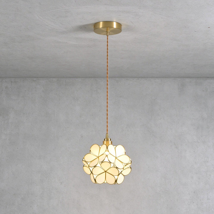 Glass Petal Pendant Light