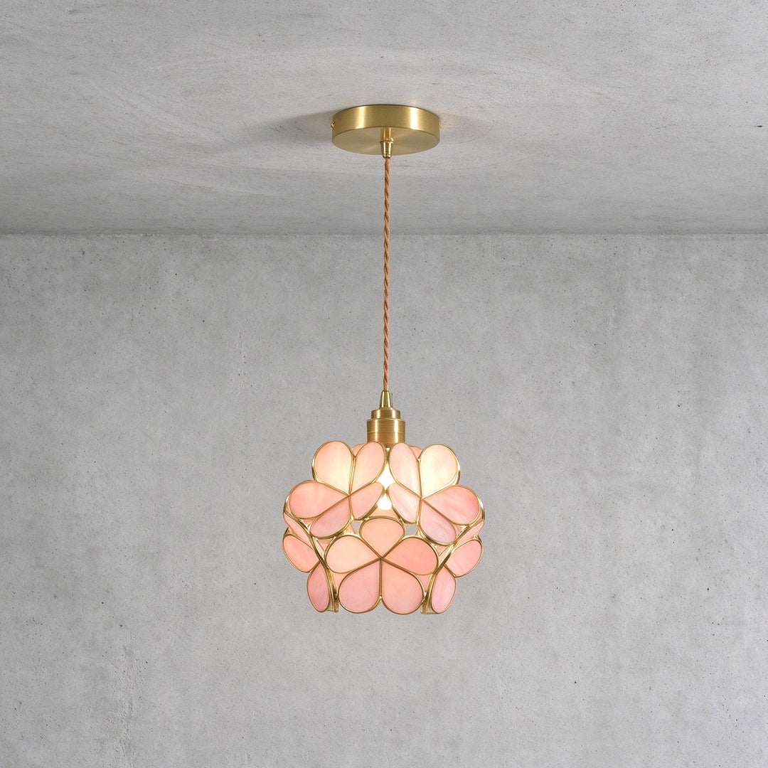 Glass Petal Pendant Light