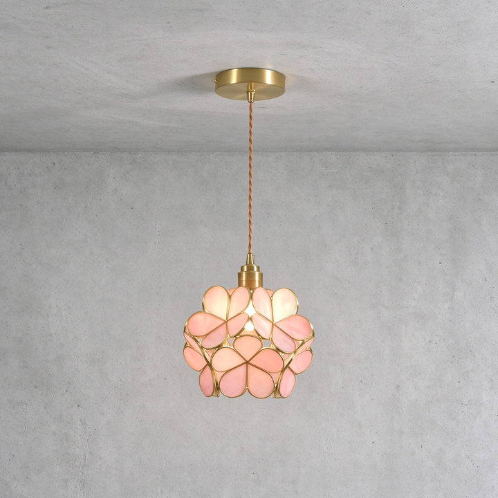Glass Petal Pendant Light