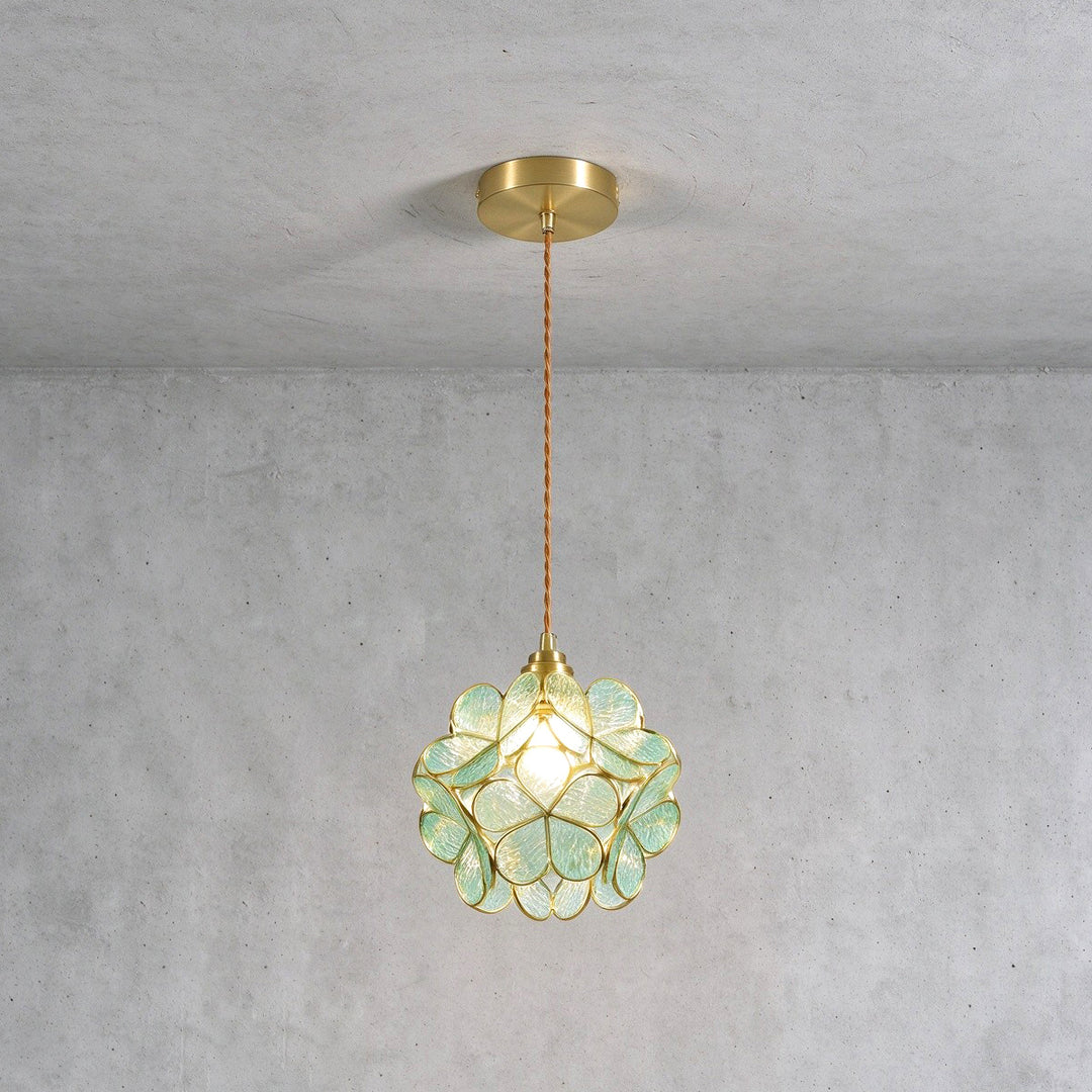 Glass Petal Pendant Light