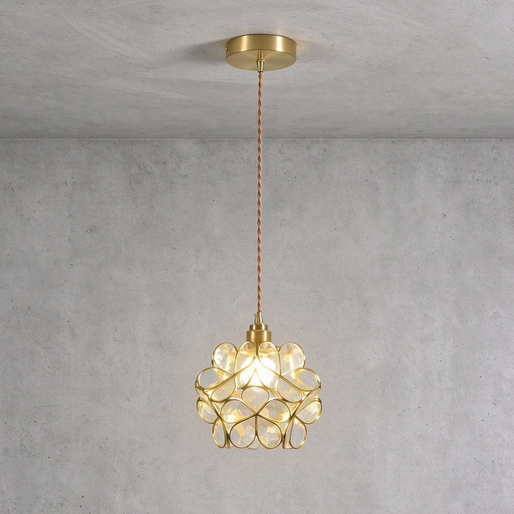 Glass Petal Pendant Light