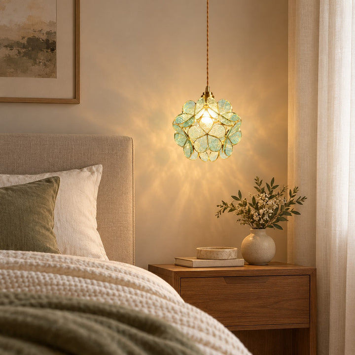 Glass Petal Pendant Light