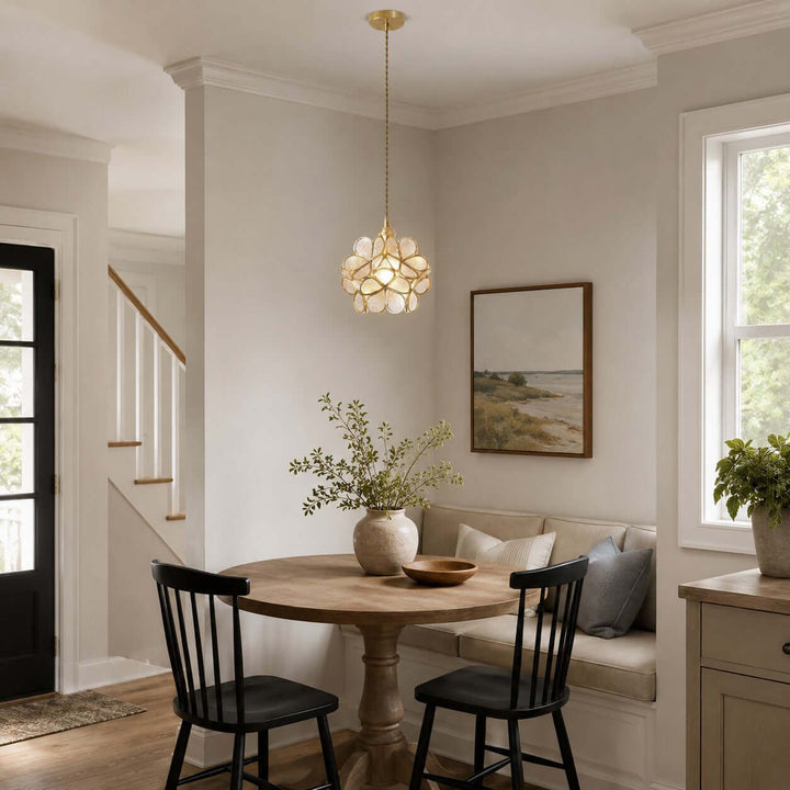 Glass Petal Pendant Light