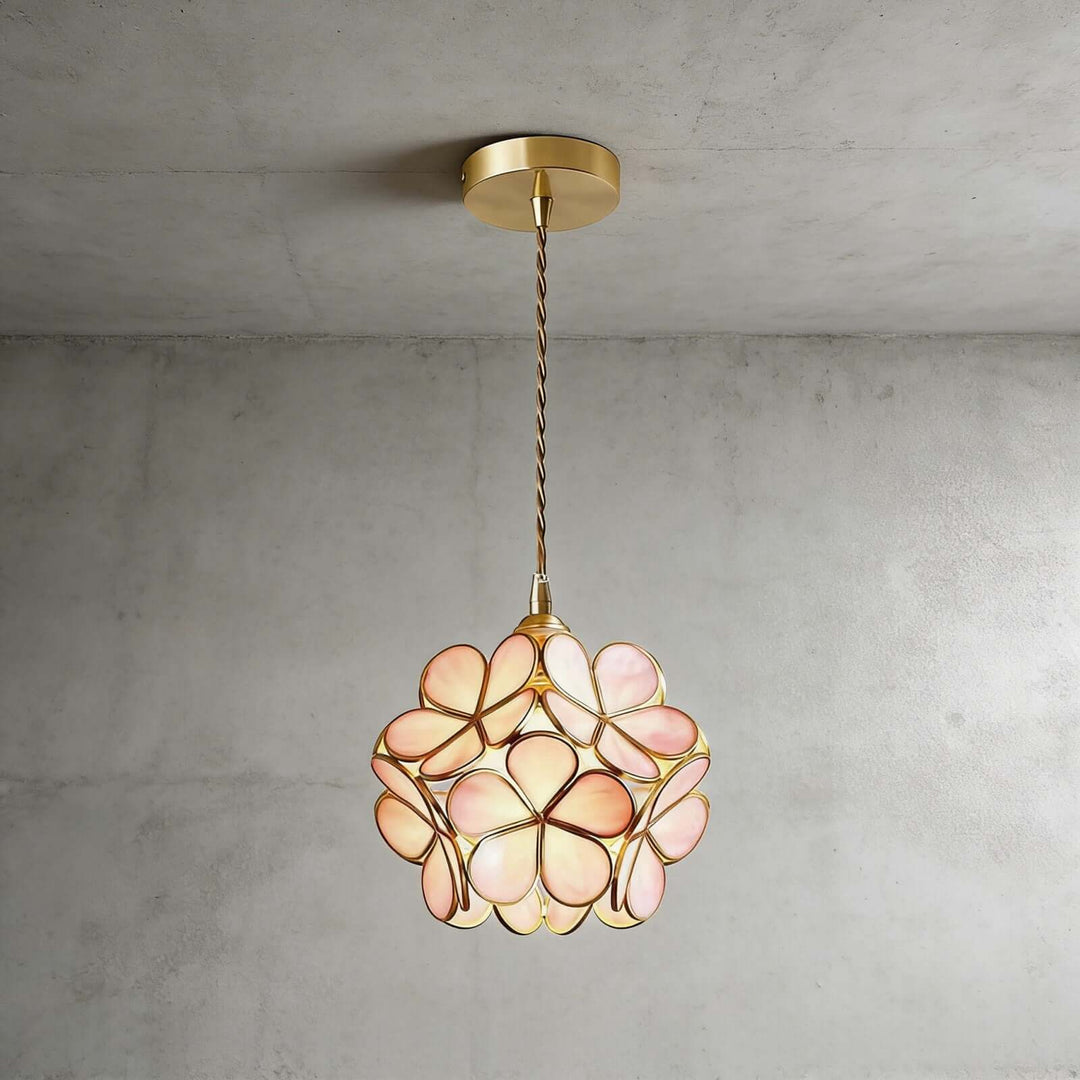 Glass Petal Pendant Light