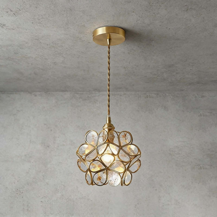 Glass Petal Pendant Light