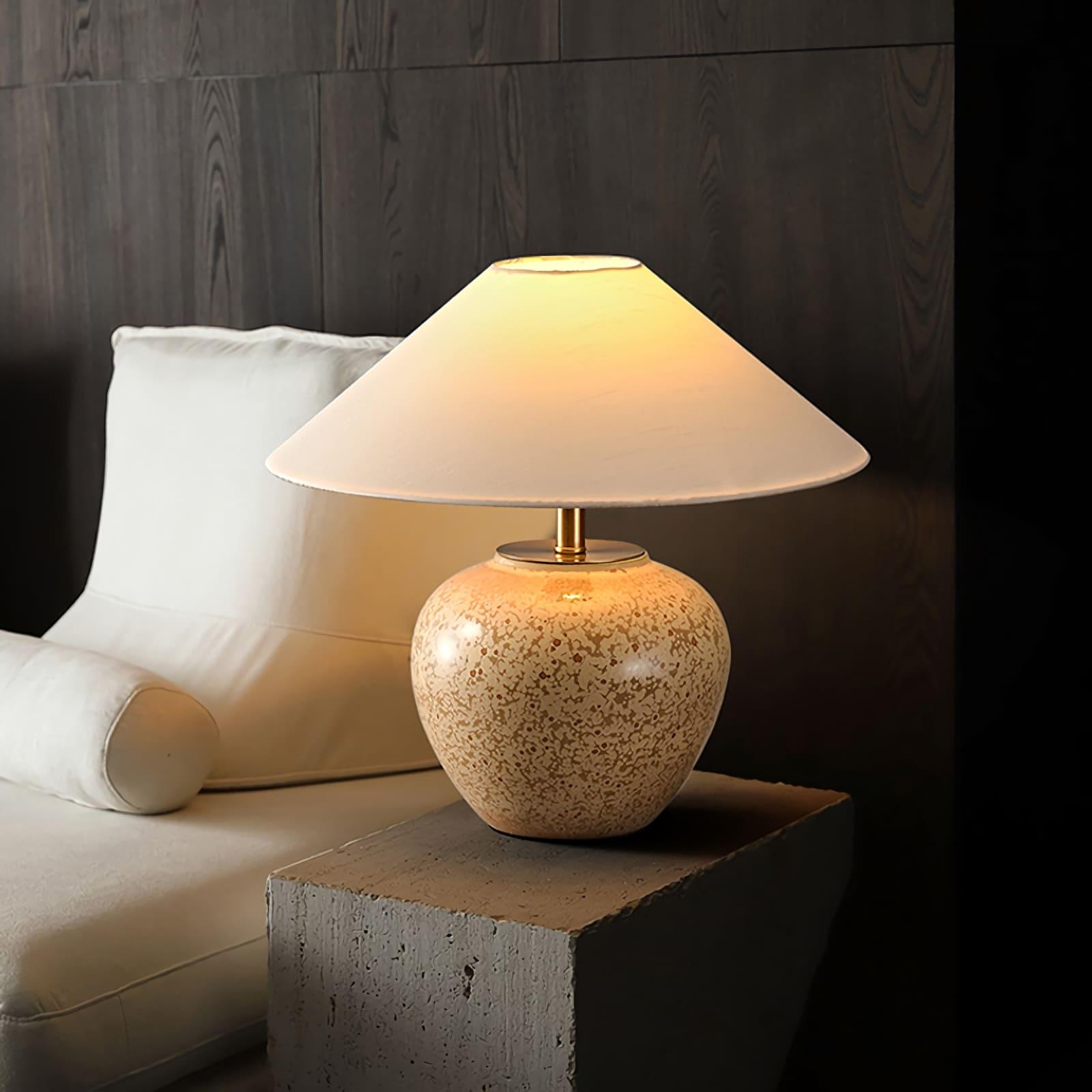 Glazed Ceramic Table Lamp - Vinlighting