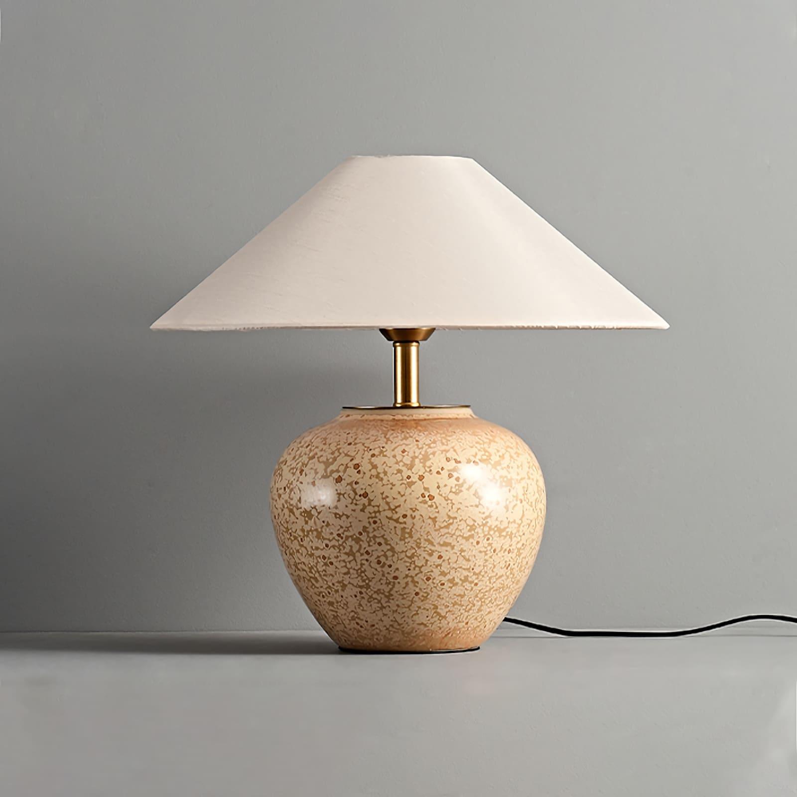 Glazed Ceramic Table Lamp - Vinlighting