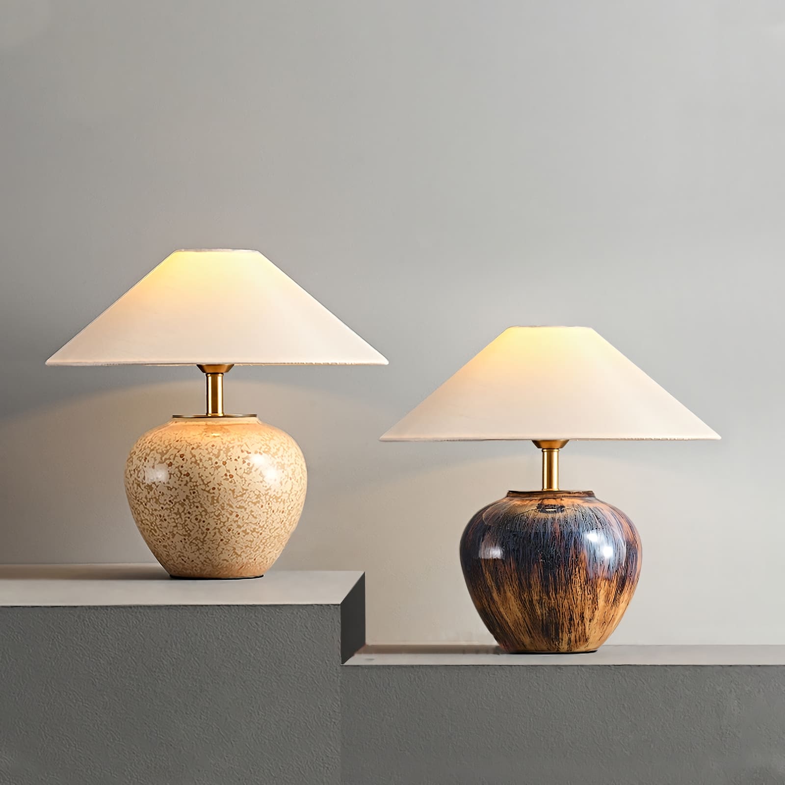 Glazed ceramic table lamp - Vinlighting