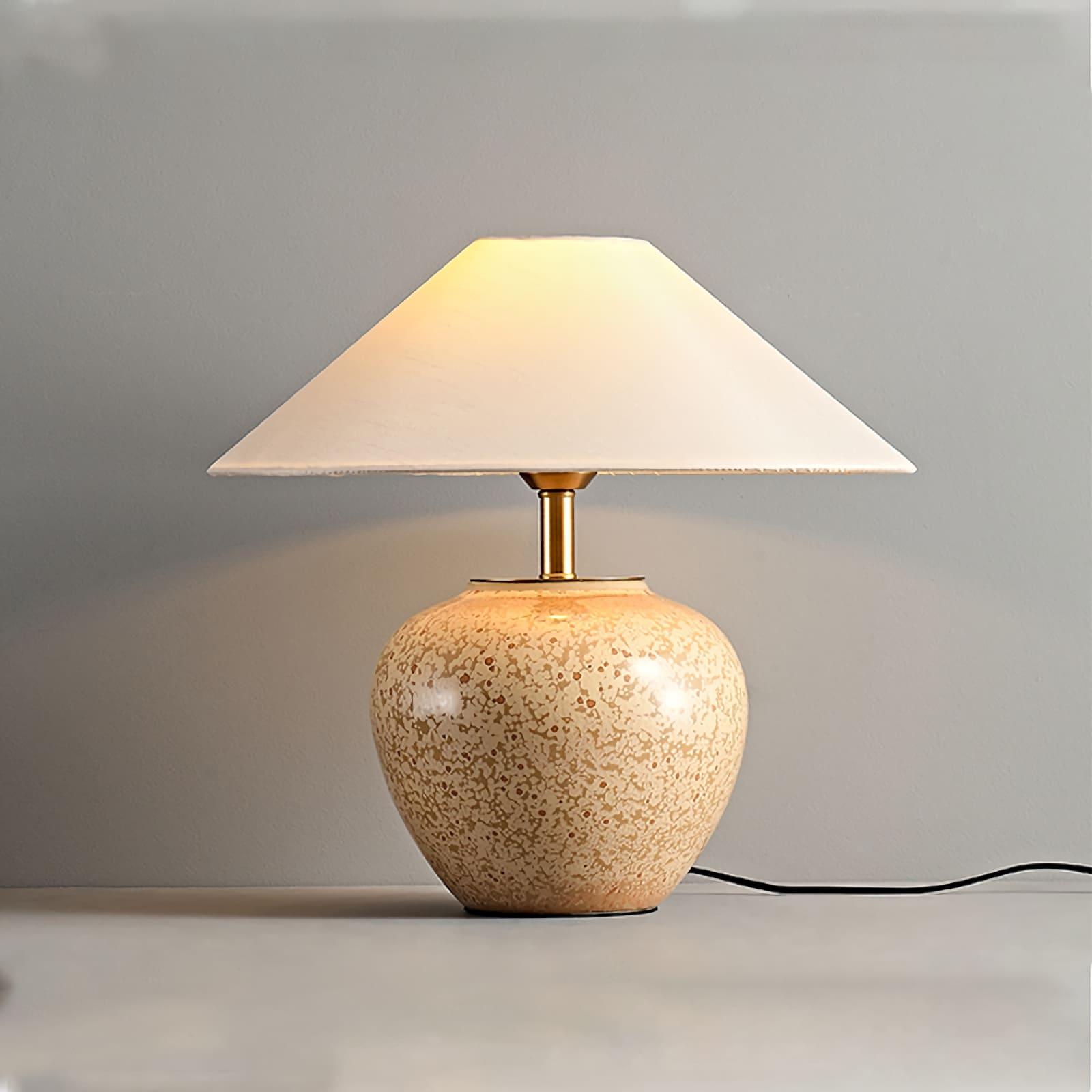 Glazed Ceramic Table Lamp - Vinlighting