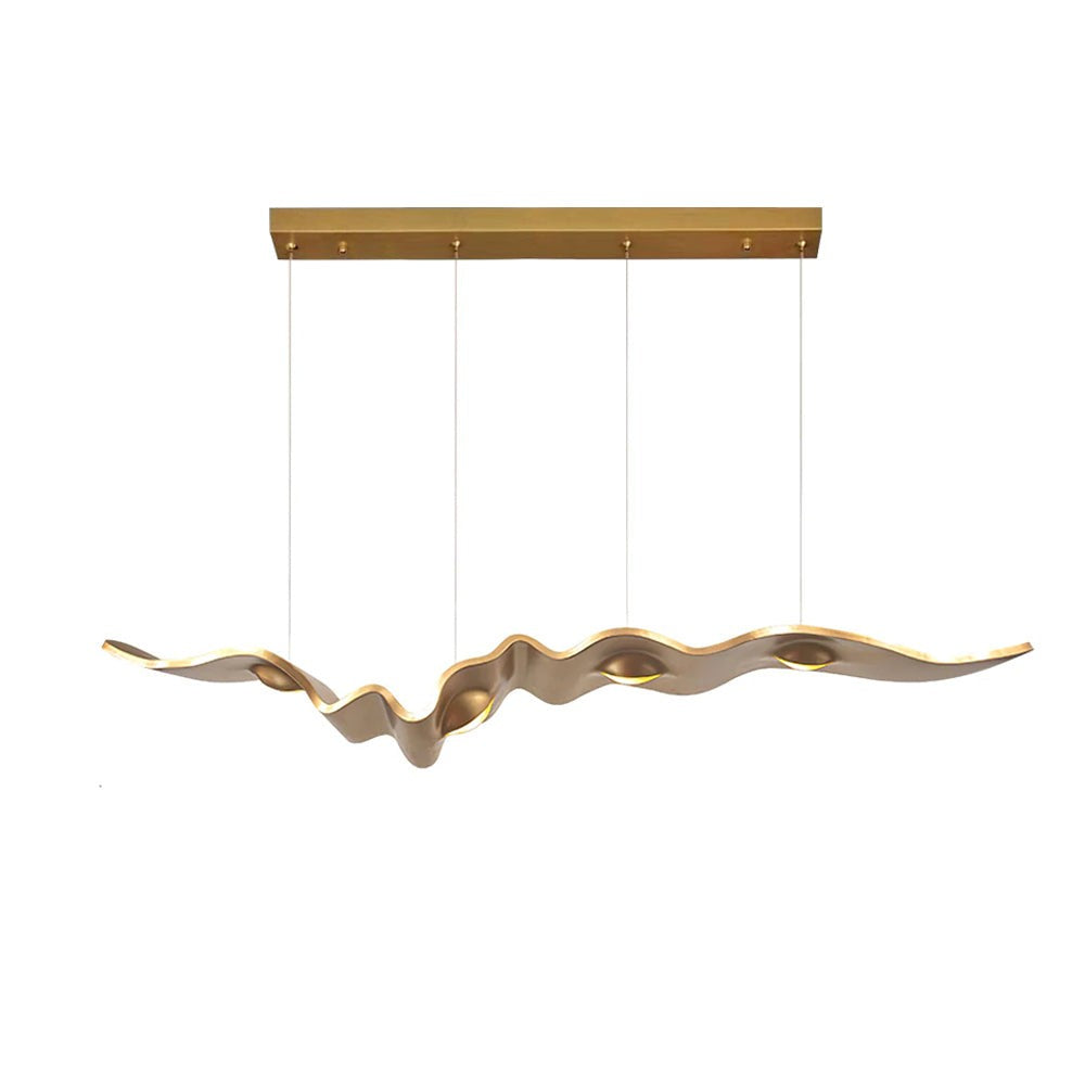 Gold Ribbon Chandelier – Modern Elegance with Soft, Stylish Lighting | Vinlighting | Vinlighting